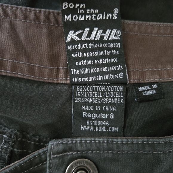 Kuhl Work Hiking Pants Gray Green Size 8 - Picture 12 of 13